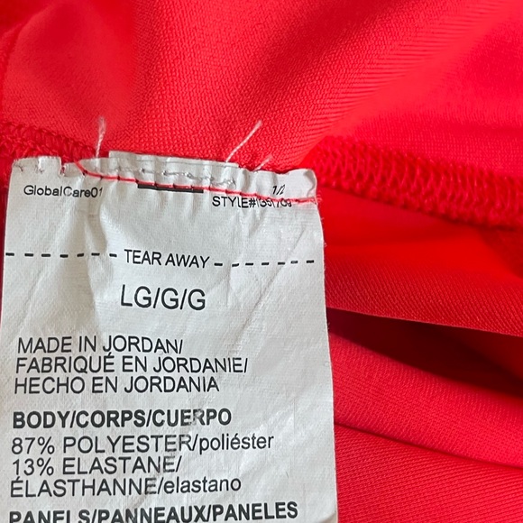 Under Armour Leggings Womens Size L HeatGear Jacquard Ankle Crop Bright Neon - Picture 3 of 8